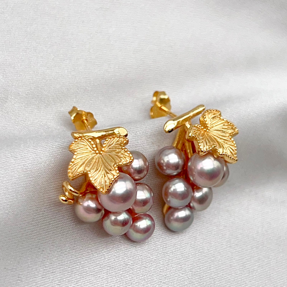 Grace 8.6mm Freshwater Pearl Ring & Earrings Set, Gold-Plated S925
