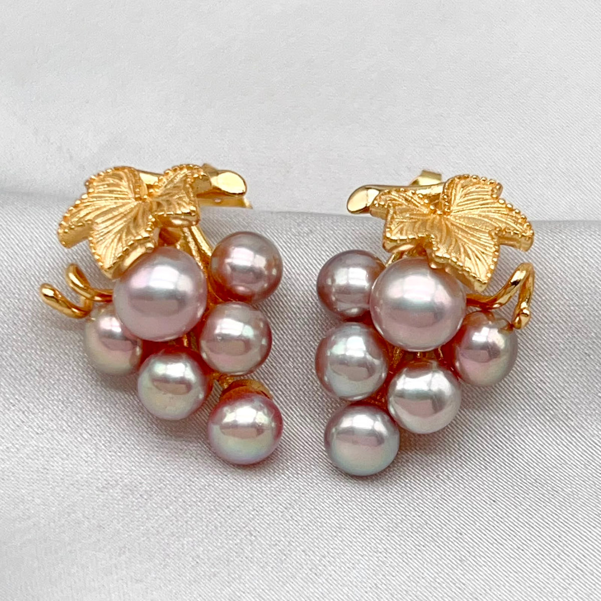 Grace 8.6mm Freshwater Pearl Ring & Earrings Set, Gold-Plated S925