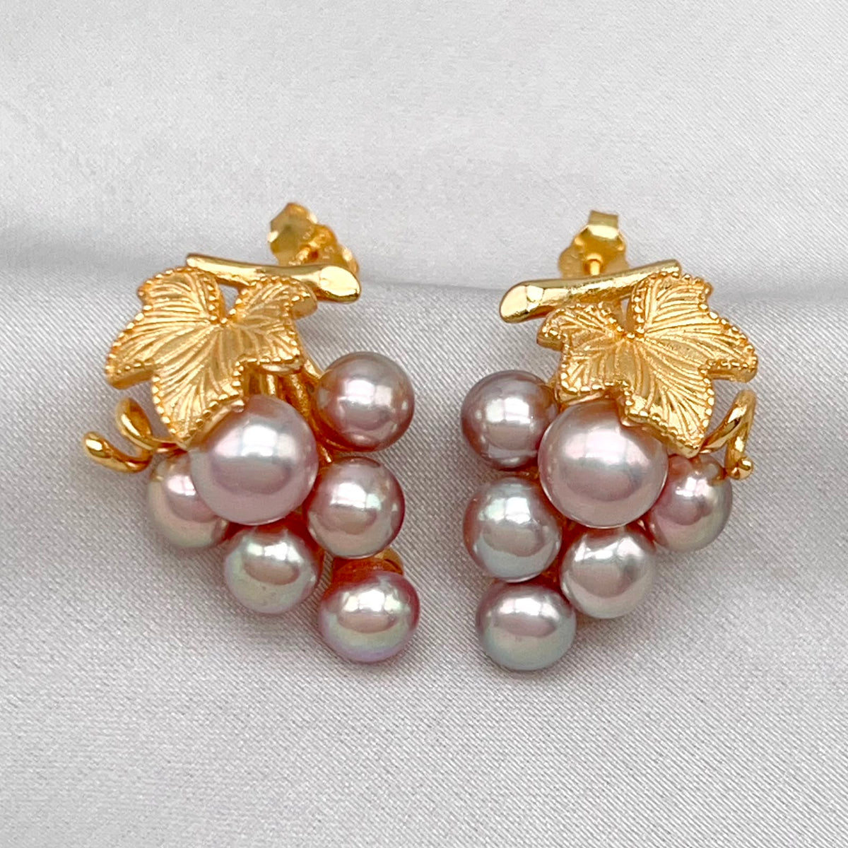 Grace 8.6mm Freshwater Pearl Ring & Earrings Set, Gold-Plated S925
